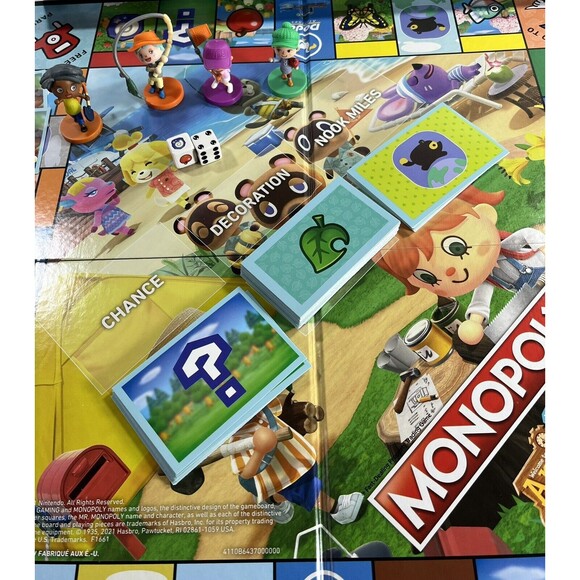 Monopoly Animal Crossing: New Horizons Edition Board Game Hasbro Gaming Complete - Picture 7 of 14